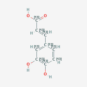 molecular formula C9H8O4 B1429355 Caffeic acid-13C9, 99 atom % 13C, 97% (CP) CAS No. 1173097-51-2