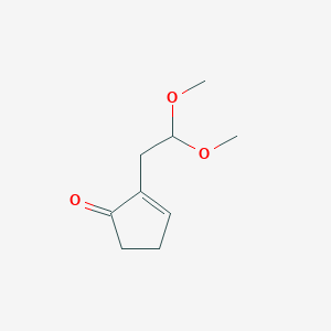 2-(2,2-Dimethoxyethyl)cyclopent-2-en-1-one