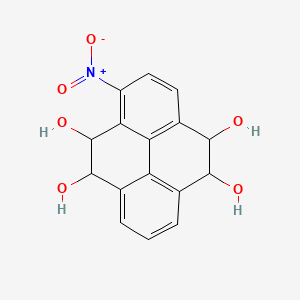 molecular formula C16H13NO6 B14293605 1-Nitro-4,5,9,10-tetrahydropyrene-4,5,9,10-tetrol CAS No. 115084-29-2