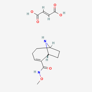 (6R)-N-Methoxy-9-azabicyclo(4.2.1)non-4-ene-5-carboxamide (E)-but-2-enedioate