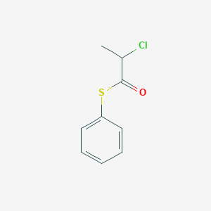 molecular formula C9H9ClOS B14293615 S-phenyl 2-chloropropanethioate CAS No. 120346-68-1