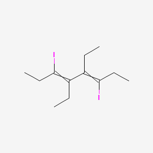 molecular formula C12H20I2 B14293617 4,5-Diethyl-3,6-diiodoocta-3,5-diene CAS No. 119244-76-7