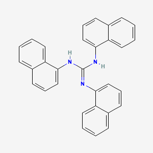 molecular formula C31H23N3 B14293646 N,N',N''-Trinaphthalen-1-ylguanidine CAS No. 114238-40-3