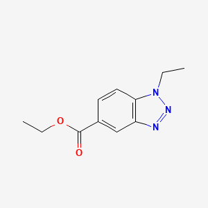molecular formula C11H13N3O2 B1429365 1-乙基-1,2,3-苯并三唑-5-羧酸乙酯 CAS No. 1354407-23-0