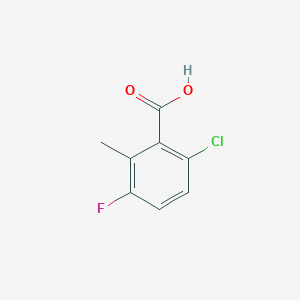 molecular formula C8H6ClFO2 B1429368 6-氯-3-氟-2-甲基苯甲酸 CAS No. 1376760-14-3