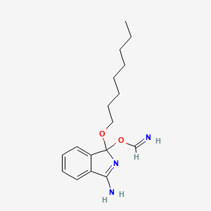 3-Amino-1-(octyloxy)-1H-isoindol-1-yl methanimidate