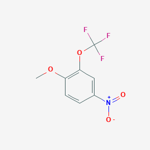 molecular formula C8H6F3NO4 B1429369 1-甲氧基-4-硝基-2-(三氟甲氧基)苯 CAS No. 647855-18-3
