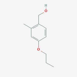 molecular formula C11H16O2 B1429370 (2-甲基-4-丙氧基苯基)甲醇 CAS No. 1254062-63-9