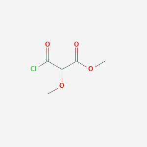 molecular formula C5H7ClO4 B14293702 Methyl 3-chloro-2-methoxy-3-oxopropanoate CAS No. 115257-92-6