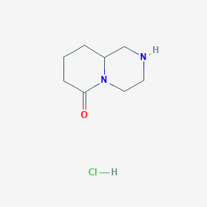 molecular formula C8H15ClN2O B1429371 六氢-1H-吡啶并[1,2-a]嘧啶-6(2H)-酮盐酸盐 CAS No. 930782-67-5