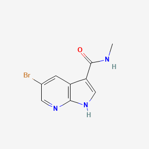 molecular formula C9H8BrN3O B1429372 5-溴-N-甲基-1H-吡咯并[2,3-b]吡啶-3-甲酰胺 CAS No. 872620-93-4