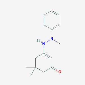 5,5-Dimethyl-3-(2-methyl-2-phenylhydrazinyl)cyclohex-2-en-1-one