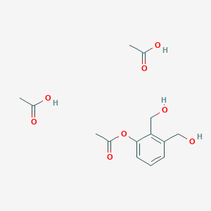 Acetic acid;[2,3-bis(hydroxymethyl)phenyl] acetate