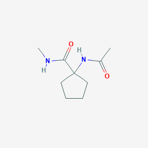 1-Acetamido-N-methylcyclopentane-1-carboxamide