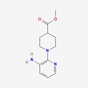 B1429378 Methyl 1-(3-aminopyridin-2-yl)piperidine-4-carboxylate CAS No. 1416624-89-9