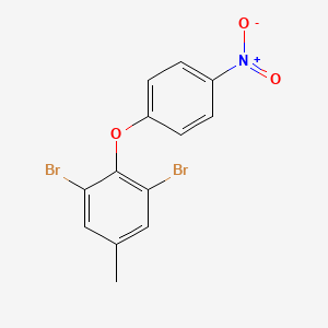 molecular formula C13H9Br2NO3 B14293789 1,3-Dibromo-5-methyl-2-(4-nitrophenoxy)benzene CAS No. 113965-60-9