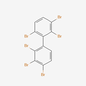 molecular formula C12H4Br6 B14293836 2,2',3,3',4,6'-Hexabromobiphenyl CAS No. 119264-50-5