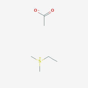 molecular formula C6H14O2S B14293849 Ethyl(dimethyl)sulfanium acetate CAS No. 124883-30-3