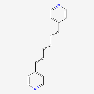 molecular formula C16H14N2 B14293851 Pyridine, 4,4'-(1E,3E,5E)-1,3,5-hexatriene-1,6-diylbis- CAS No. 118464-76-9