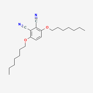 molecular formula C22H32N2O2 B14293854 3,6-Bis(heptyloxy)benzene-1,2-dicarbonitrile CAS No. 116453-85-1