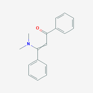 molecular formula C17H17NO B14293859 2-Propen-1-one, 3-(dimethylamino)-1,3-diphenyl- CAS No. 112778-92-4