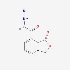 2-Diazonio-1-(3-oxo-1,3-dihydro-2-benzofuran-4-yl)ethen-1-olate