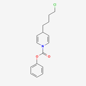 molecular formula C16H18ClNO2 B14293868 Phenyl 4-(4-chlorobutyl)pyridine-1(4H)-carboxylate CAS No. 112403-40-4