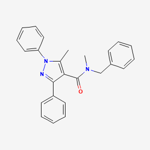 1H-Pyrazole-4-carboxamide, N,5-dimethyl-1,3-diphenyl-N-(phenylmethyl)-