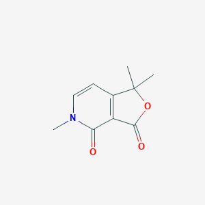 molecular formula C10H11NO3 B14293879 1,1,5-Trimethylfuro[3,4-c]pyridine-3,4-dione CAS No. 129748-28-3