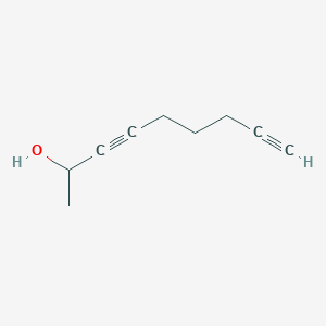 molecular formula C9H12O B14293891 Nona-3,8-diyn-2-ol CAS No. 120544-95-8