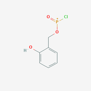 molecular formula C7H7ClO3P+ B14293915 Chloro[(2-hydroxyphenyl)methoxy]oxophosphanium CAS No. 118349-77-2