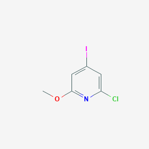 B1429392 2-Chloro-4-iodo-6-methoxypyridine CAS No. 1227602-76-7