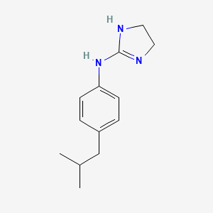 1H-Imidazol-2-amine, 4,5-dihydro-N-(4-(2-methylpropyl)phenyl)-