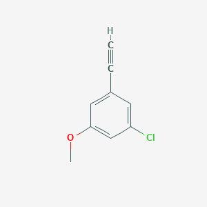 molecular formula C9H7ClO B1429393 1-氯-3-乙炔基-5-甲氧基苯 CAS No. 556112-23-3