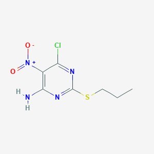 B1429394 6-Chloro-5-nitro-2-(propylthio)pyrimidin-4-amine CAS No. 339286-30-5