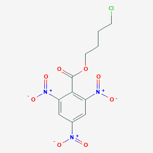 molecular formula C11H10ClN3O8 B14293966 4-Chlorobutyl 2,4,6-trinitrobenzoate CAS No. 115902-61-9