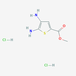 molecular formula C6H10Cl2N2O2S B1429397 甲基4,5-二氨基噻吩-2-羧酸酯二盐酸盐 CAS No. 1452518-88-5