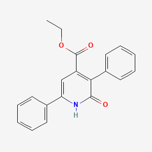 molecular formula C20H17NO3 B14293982 Ethyl 2-oxo-3,6-diphenyl-1,2-dihydropyridine-4-carboxylate CAS No. 120450-71-7