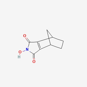 molecular formula C9H9NO3 B14293996 2-Hydroxy-4,5,6,7-tetrahydro-1H-4,7-methanoisoindole-1,3(2H)-dione CAS No. 124423-42-3