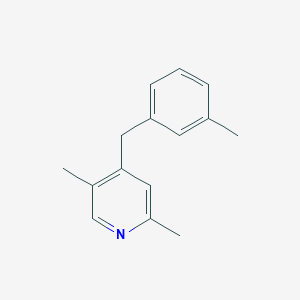 2,5-Dimethyl-4-[(3-methylphenyl)methyl]pyridine