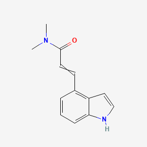 molecular formula C13H14N2O B14294009 3-(1H-Indol-4-yl)-N,N-dimethylprop-2-enamide CAS No. 113204-10-7