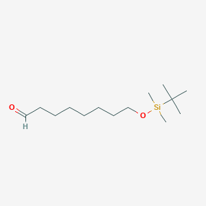 molecular formula C14H30O2Si B14294019 Octanal, 8-[[(1,1-dimethylethyl)dimethylsilyl]oxy]- CAS No. 128622-13-9