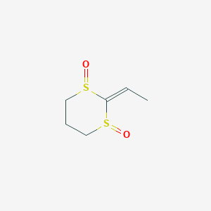 1,3-Dithiane, 2-ethylidene-, 1,3-dioxide