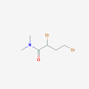 molecular formula C6H11Br2NO B14294077 2,4-Dibromo-N,N-dimethylbutanamide CAS No. 121384-96-1