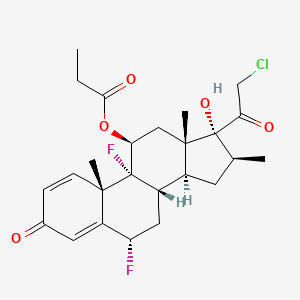 B1429409 11-Propionate 21-chloro diflorasone CAS No. 181527-42-4