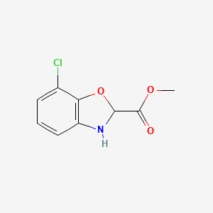 molecular formula C9H8ClNO3 B1429412 7-氯-2,3-二氢苯并[d]恶唑-2-羧酸甲酯 CAS No. 127690-17-9