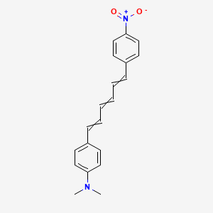 N,N-Dimethyl-4-[6-(4-nitrophenyl)hexa-1,3,5-trien-1-yl]aniline