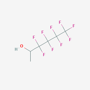 molecular formula C6H5F9O B14294176 2-Hexanol, 3,3,4,4,5,5,6,6,6-nonafluoro- CAS No. 116741-81-2