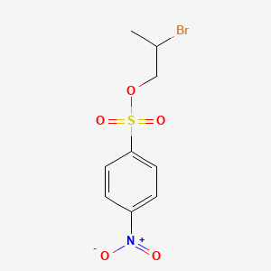 molecular formula C9H10BrNO5S B14294186 2-Bromopropyl 4-nitrobenzene-1-sulfonate CAS No. 130018-56-3