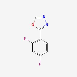 molecular formula C8H4F2N2O B1429419 2-(2,4-Difluorophenyl)-1,3,4-oxadiazole CAS No. 1171930-30-5